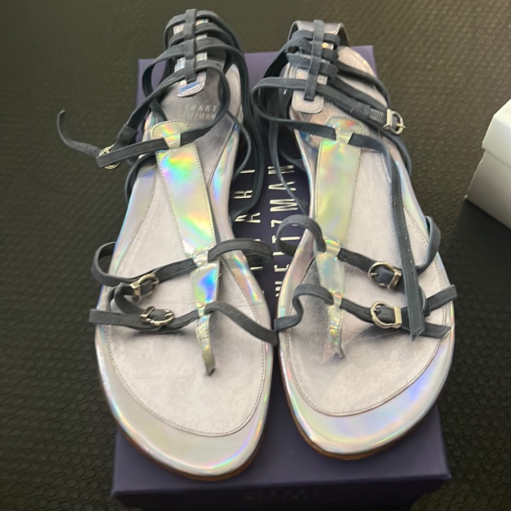 Stuart Weitzman holographic flats